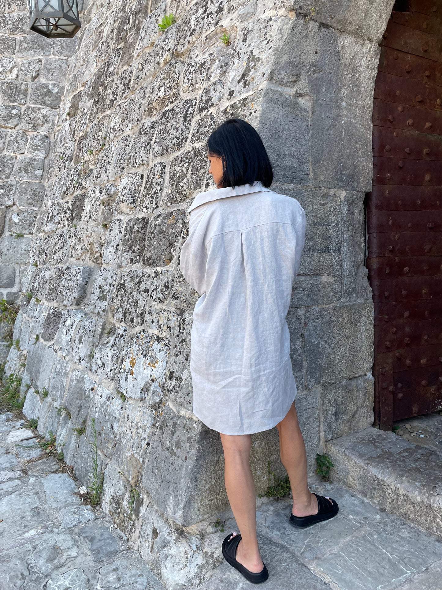 Women's linen shirt Stephanie. Oversized linen shirt. Shirt by Morkva